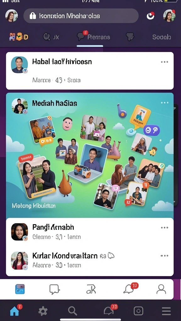 Tampilan dunia fantasi yang menakjubkan.