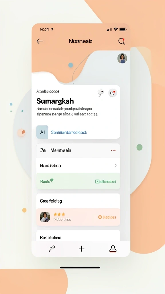Latar belakang dunia fantasi yang kaya warna.