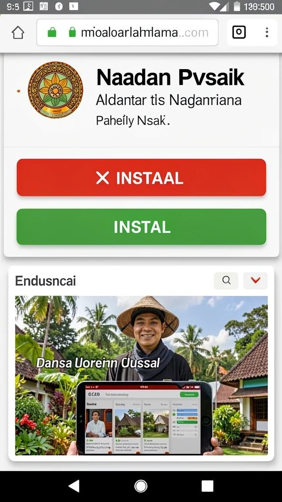 Tampilan awal permainan yang memukau.