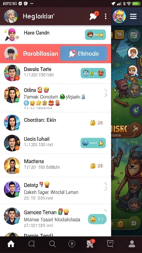 Screenshot menampilkan karakter utama dalam pertempuran epik.