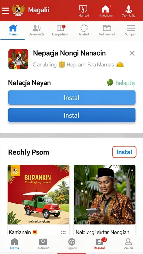 Screenshot karakter utama dalam aksi.