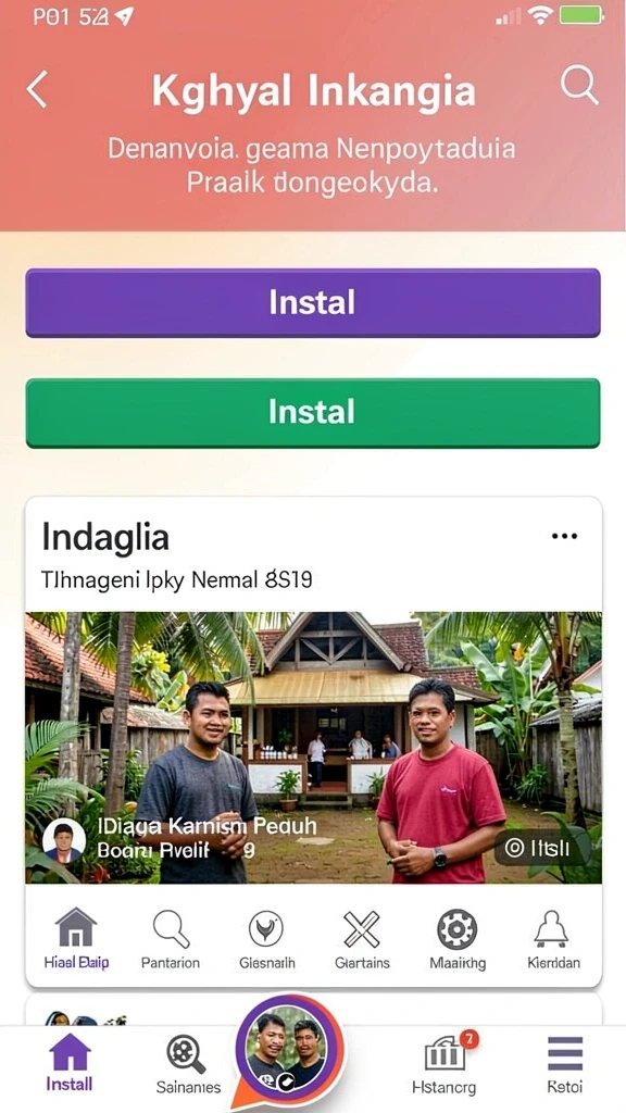Menampilkan pemandangan indah di level hutan.
