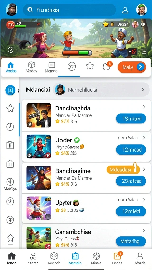 Tampilan antarmuka utama GIGA33 yang menarik.