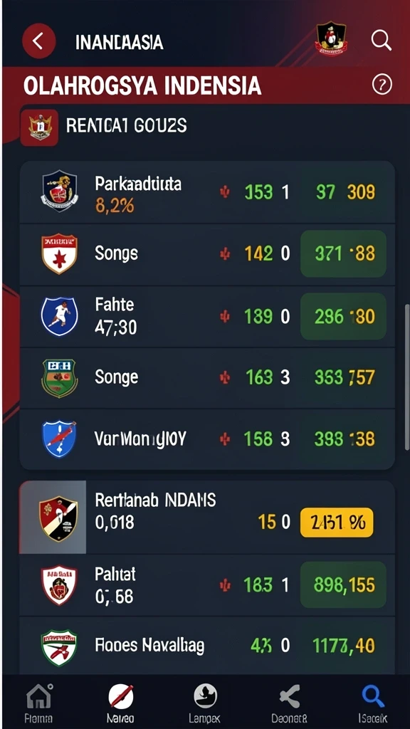 Beragam permainan kasino yang dapat dipilih.