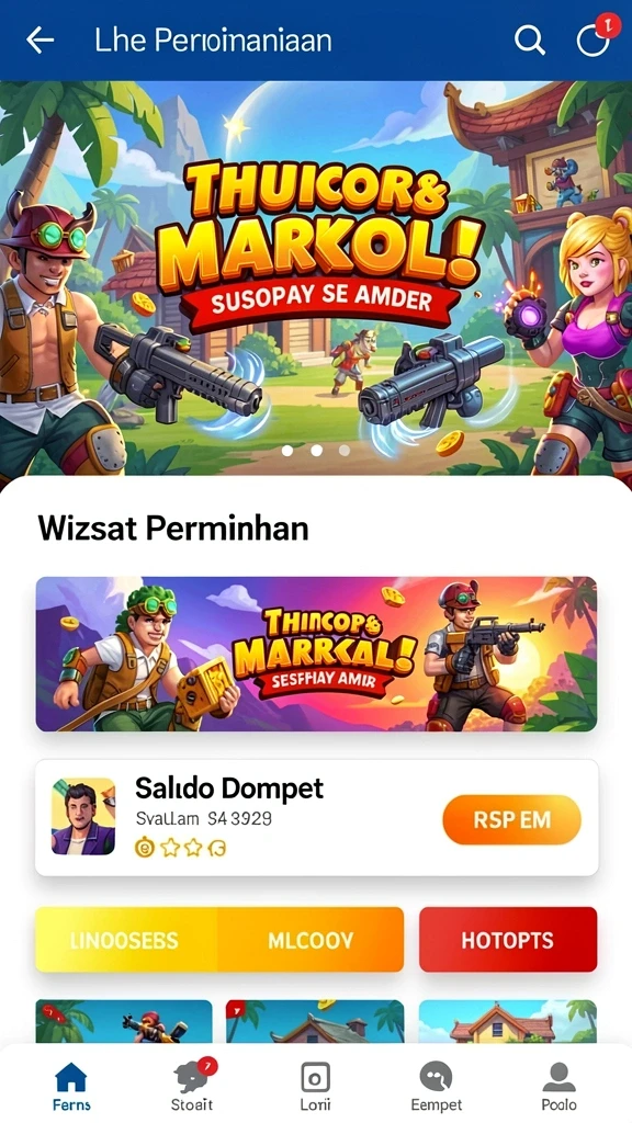 Tampilan karakter yang menarik dan beragam.