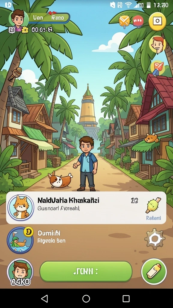 Tampilan awal yang menarik dengan antarmuka yang user-friendly.