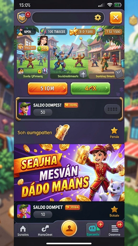 Berbagai karakter unik untuk dipilih dalam permainan.