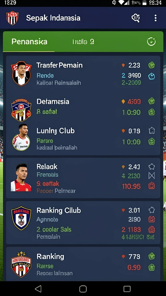 Tampilan antarmuka yang menarik dan user-friendly.