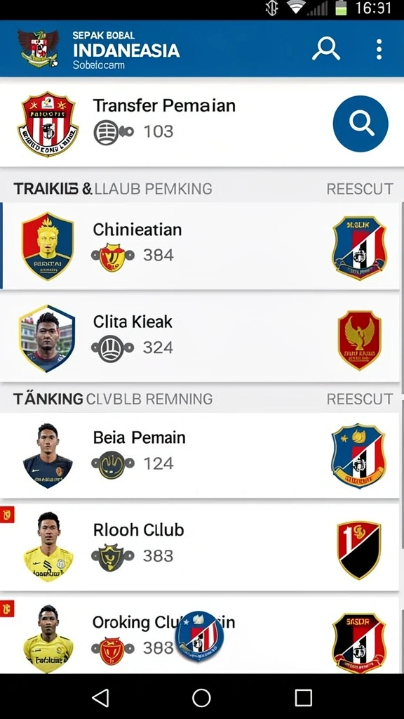Tampilan antarmuka yang rapi dan menarik.