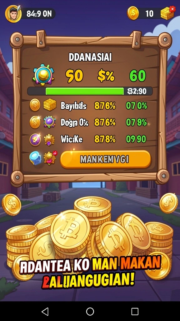 Tangkapan layar menampilkan fitur upgrade karakter yang menarik.