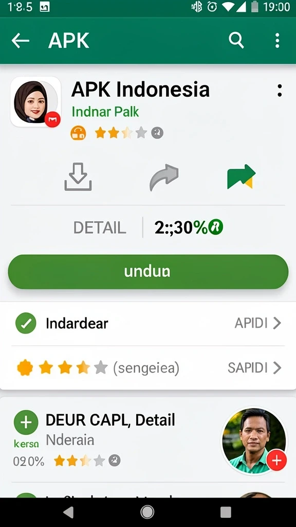 Screenshot menunjukkan tampilan antarmuka yang menarik.